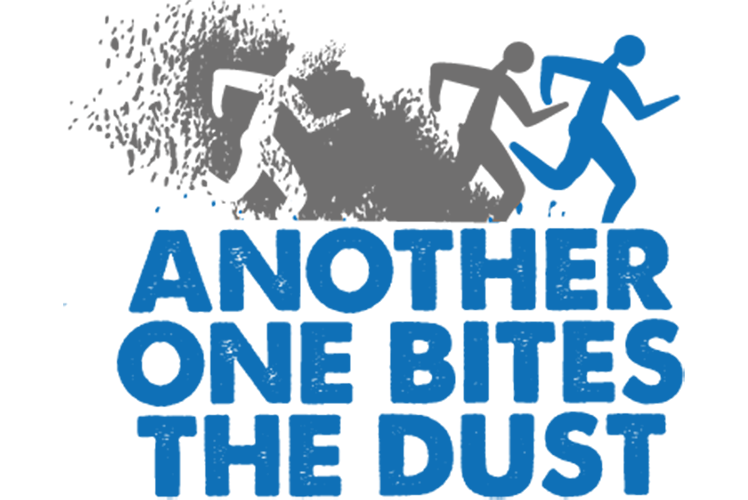 Another One Bites The Dust race logo